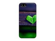 Cute High Quality Iphone 5 5s Green Heart Leaf Case