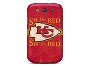 High quality Durability Case For Galaxy S3 kansas City Chiefs Red