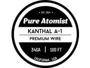 Pure Atomist Kanthal A 1 Electrical Resistance Alloy Wire 0.16 mm 34ga 100 Ft