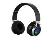 EXCELVAN Folding 3.0 Wireless Bluetooth LED Stereo Headphones Classic Adjustable Headsets Great Heavy Bass FM Radio TF Cared with Soft Earpads Earphones for iP