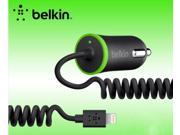 Belkin Car Charger with Lightning Connector for iPhone 6 6 plus 5 5S iPad 5 Mini 1M 4FT F8J074btBLK