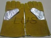 14? Welding TIG MIG Gloves With Aluminized PFR Rayon Back Cowhide Palm