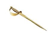 Solid Brass Officers Sword or Pirate Cutlass Shaped Letter Opener