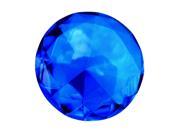 Giant 60mm Cobalt Blue Cut Glass Diamond Jewel
