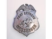 Pony Express Messenger Obsolete Old West Police Badge Star