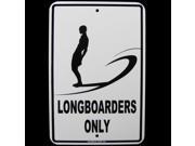 Longboarders Only Sign