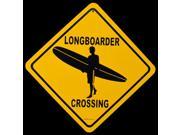 Longboard Long Board Longboarder Crossing Surf Tin Sign