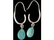 Faceted Peru Chalcedony Sterling Silver Earrings