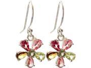 Faceted Tourmaline Sterling Silver Earrings