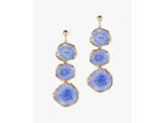 Blue Agate Stone Earrings