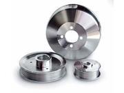 March Performance 502 Clear Powdercoat Aluminum 1V Power Steering Pulley