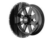 Moto Metal Mo962 Gloss Black Wheel With Milled Accent Finish 20X9 8X6.5