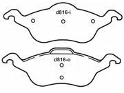 Wagner Pd816 Disc Brake Pad Thermoquiet