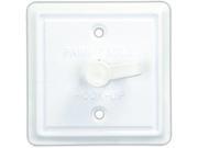 Jr Products Square Cable TV Plate Polar White 47795