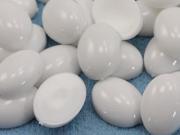 14x10mm White Chalk .WHT Flat Back Acrylic Oval Cabochon High Quality Pro Grade 40 Pieces