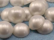 9mm Pearl Molded .PRL Flat Back Acrylic Round Cabochon High Quality Pro Grade 75 Pieces