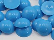 11mm Blue Tourquoise .T001 Flat Back Acrylic Round Cabochon High Quality Pro Grade 50 Pieces