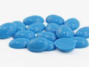 14x10mm Blue Tourquoise .T001 Flat Back Acrylic Oval Cabochon High Quality Pro Grade 40 Pieces