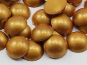 5mm Gold Molded .GLD Flat Back Acrylic Round Cabochon High Quality Pro Grade 100 Pieces
