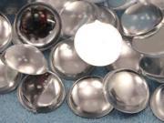 9mm Crystal Clear .AC Flat Back Acrylic Round Cabochon High Quality Pro Grade 75 Pieces