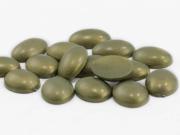 18x13mm Olive Flat Back Acrylic Oval Cabochon High Quality Pro Grade 25 Pieces