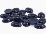 18x13mm Blue Navy .NVY Flat Back Acrylic Oval Cabochon High Quality Pro Grade 25 Pieces