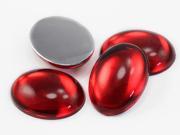 40x30mm Red Ruby H103 Large Oval Acrylic Cabochons High Quality Pro Grade 4 Pieces