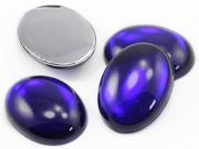 40x30mm Dark Blue Sapphire H123 Large Oval Acrylic Cabochons High Quality Pro Grade 4 Pieces