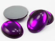 40x30mm Purple Amethyst H105 Large Oval Acrylic Cabochons High Quality Pro Grade 4 Pieces