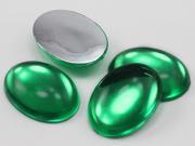 40x30mm Green Peridot H110 Large Oval Acrylic Cabochons High Quality Pro Grade 4 Pieces