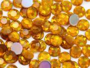 11mm Acrylic Rhinestones For Jewelry Making And Face Painting Lead Free. SS48 Orange Topaz AB 60 Pieces 60 Pieces