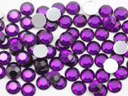 6mm Acrylic Rhinestones For Jewelry Making And Face Painting Lead Free. Purple Amethyst .NAT02 100 Pieces