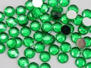 7mm Acrylic Rhinestones For Jewelry Making And Face Painting Lead Free. Lime Green .LMG 100 Pieces