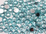 7mm Acrylic Rhinestones For Jewelry Making And Face Painting Lead Free. Blue Aqua Lite .QR120 100 Pieces