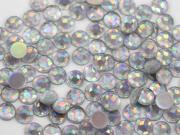 8mm Acrylic Rhinestones For Jewelry Making And Face Painting Lead Free. Crystal Clear_AB .AB Foil 100 Pieces