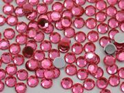 7mm Acrylic Rhinestones For Jewelry Making And Face Painting Lead Free. Pink Hot H114 100 Pieces