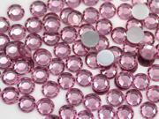 7mm Acrylic Rhinestones For Jewelry Making And Face Painting Lead Free. Pink Rose Lite .RS72 100 Pieces