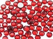 6mm Acrylic Rhinestones For Jewelry Making And Face Painting Lead Free. Red Ruby H103 100 Pieces