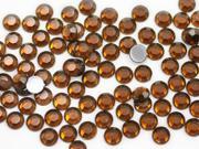 8mm Acrylic Rhinestones For Jewelry Making And Face Painting Lead Free. Smokey Orange Topaz .SZ 100 Pieces