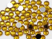 8mm Acrylic Rhinestones For Jewelry Making And Face Painting Lead Free. Orange Topaz H107 100 Pieces