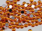 5mm Acrylic Rhinestones For Jewelry Making And Face Painting Lead Free. Orange Topaz A31 100 Pieces