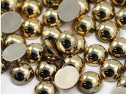 9mm Round Acrylic Gold Cabochons High Quality Pro Grade 50 Pieces