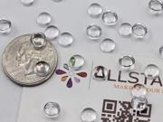 7mm Round Clear Acrylic Cabochons High Quality Pro Grade 100 Pieces