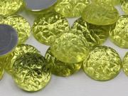 18mm Jonquil .JQ26 Flat Back Acrylic Baroque Cabochons High Quality Pro Grade 25 Pieces