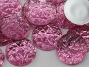 18mm Rose Lite .RS72 Flat Back Acrylic Baroque Cabochons High Quality Pro Grade 25 Pieces