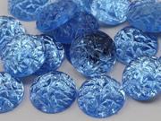 18mm Sapphire Lite .LS Flat Back Acrylic Baroque Cabochons High Quality Pro Grade 25 Pieces