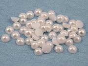 7mm Acrylic Round Pearl Cabochons High Quality Pro Grade 60 Pieces