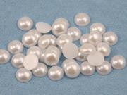 9mm Acrylic Round Pearl Cabochons High Quality Pro Grade 50 Pieces