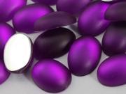 18x13mm Purple Amethyst H505 Flat Back Matte Frosted Finish Acrylic Oval Cabochons 20 Pieces