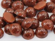 13mm Brown H617 Round Marble Cabochon High Quality Pro Grade 30 Pieces